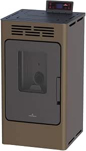 Estufa de Pellet Bronpi Kira 9 kW Color Moka