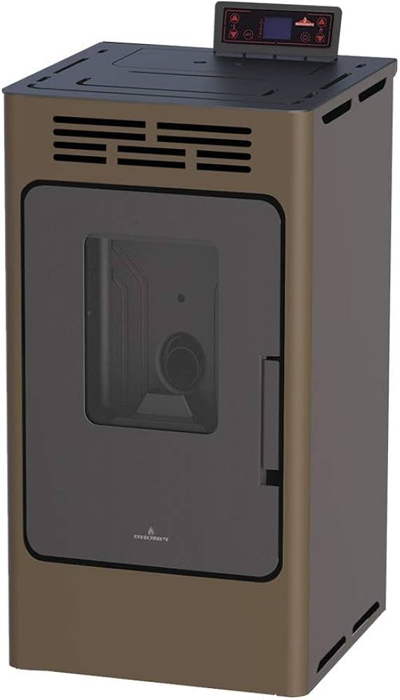 Estufa de Pellet Bronpi Kira 9 kW Color Moka