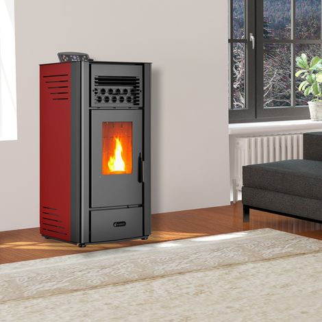 Estufa de pellets Anita 11,6 kW Burdeos Sannover