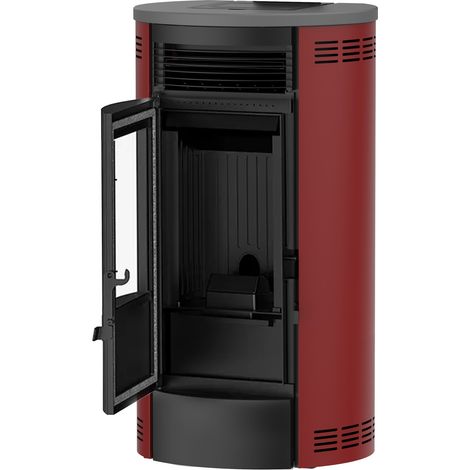 Estufa de pellets Flavia 9,5 kW Sannover Burdeos