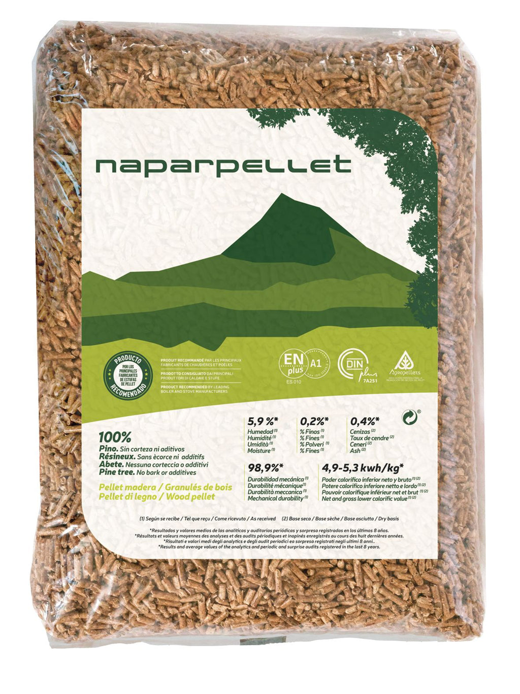 Naparpellet – Palé 70 sacos de pellets