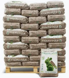 Palet de 70 sacos de pellet BIOFORESTAL